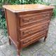 Commode Louis XV en merisier massif