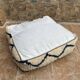 Handmade Berber Kilim pouf, floor cushion.