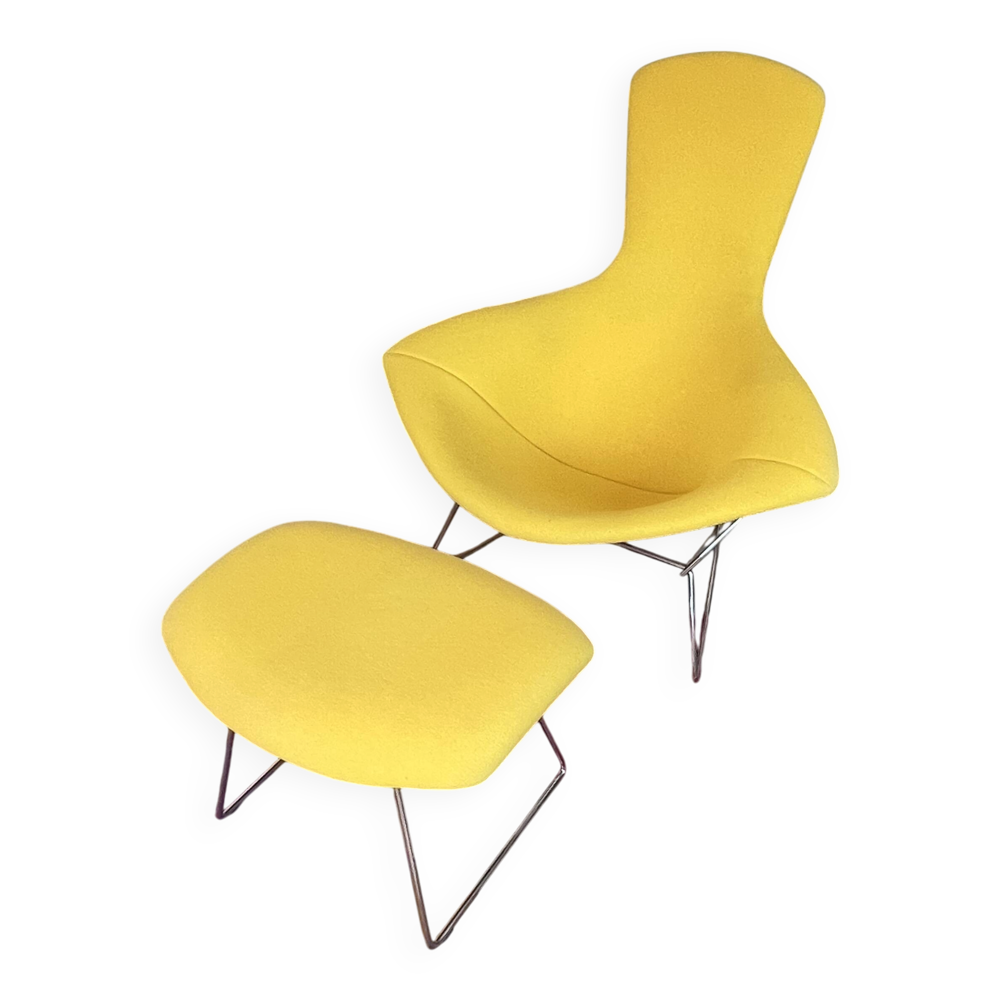 Bird Chair et repose-pieds de Harry Bertoia pour Knoll