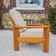 Fauteuil suédois en pin 1970
