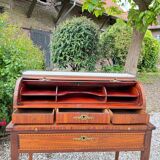 Vassou Jean Baptiste Cylinder Desk In Marquetry Louis XVI Period XVIII Eme Century