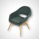 Vintage Shell Lounge Chair by Miroslav Navratil, 1960s, Czechoslovakia