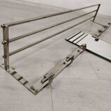 Art Deco chrome wall coat rack