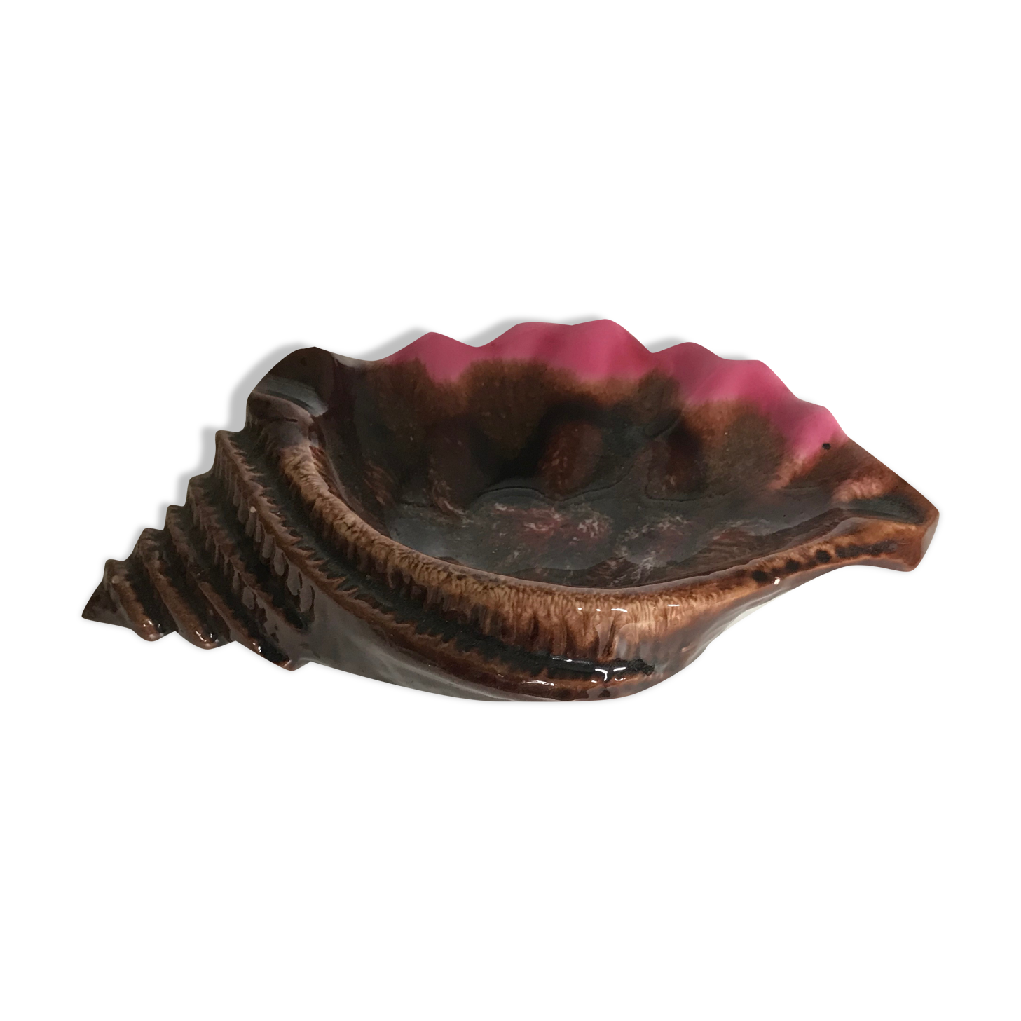 Empty vintage ceramic pocket