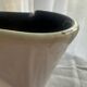 Imposing Black and White Ceramic Vase Signed Elchinger Vintage