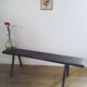 Wooden brutalist bench/old farm bench