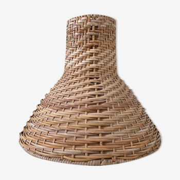 Natural lampshade in rush / rattan