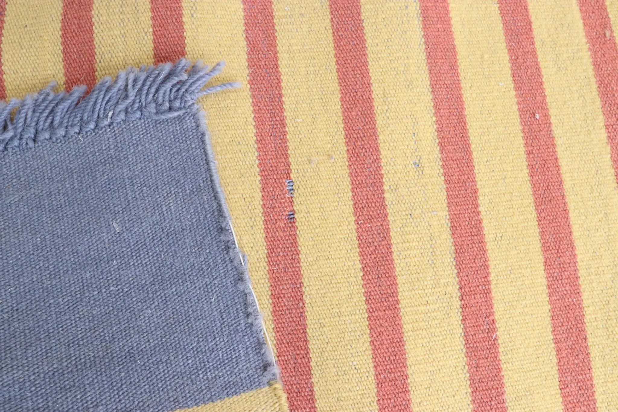 Vintage hand-woven wool kilim / flatweave rug, 1970s–80s