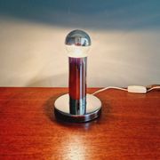Space Age tubular lamp in chrome metal, 1970s