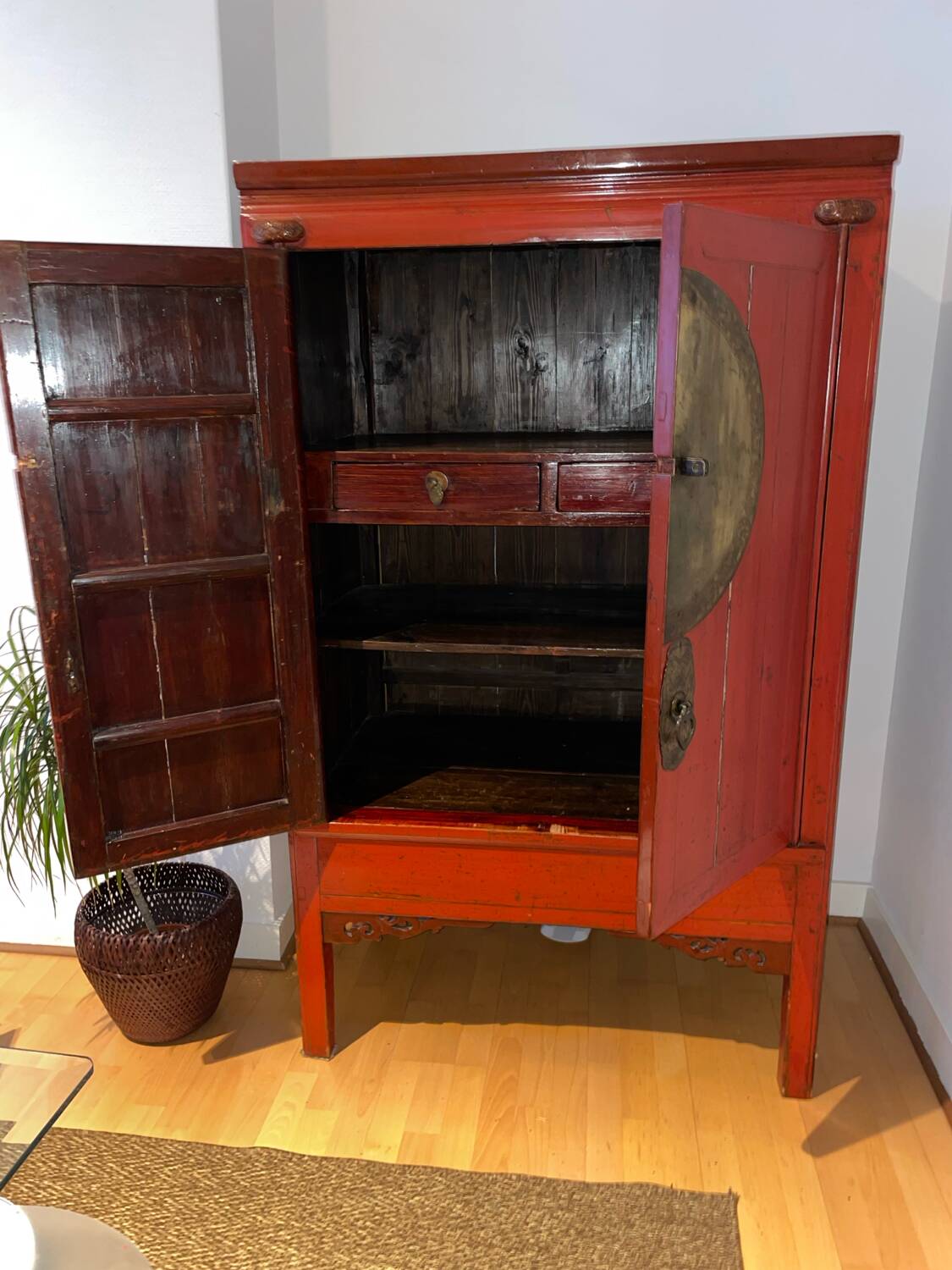 Armoire de mariage chinoise antique