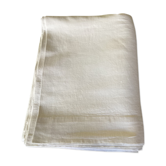 Old single sheet in cotton / linen dimension: 290 x 230 cm-