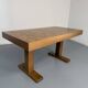 Wooden marquetry dining table designed by Dieter Waeckerlin from the 1960s.