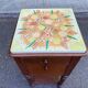 19th-century solid wood Henri II bedside table