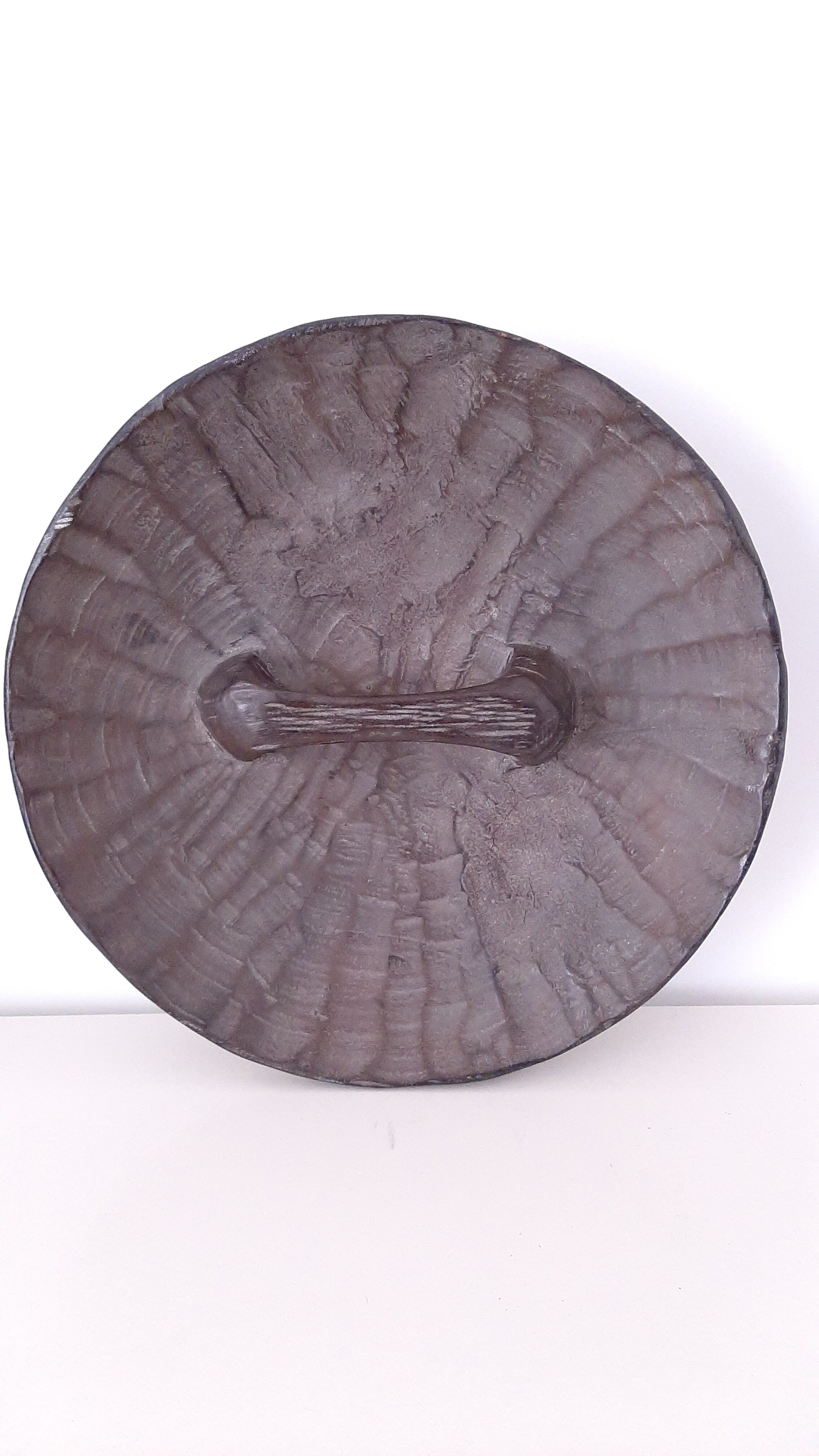 Traditional African tribal shield Bamiliké, wooden, wall décor