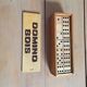 Old wooden dominoes game