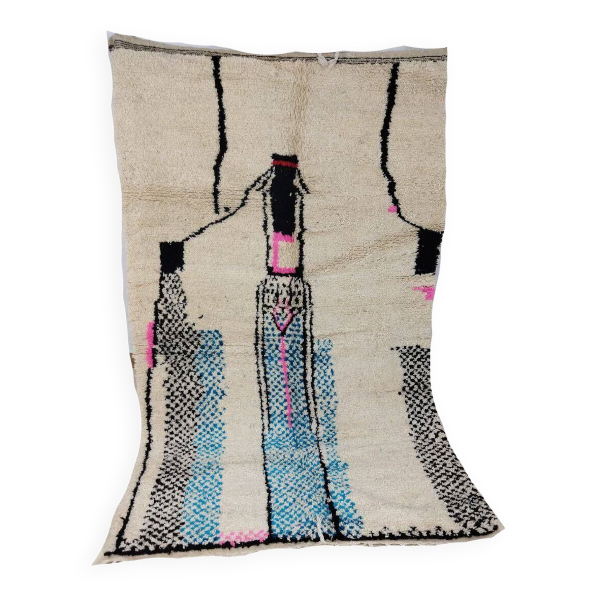 Handmade Moroccan Berber rug 253 X 155 CM