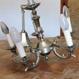 Louis XVI brass chandelier