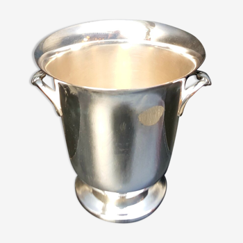 Silver metal champagne bucket from the 1950s