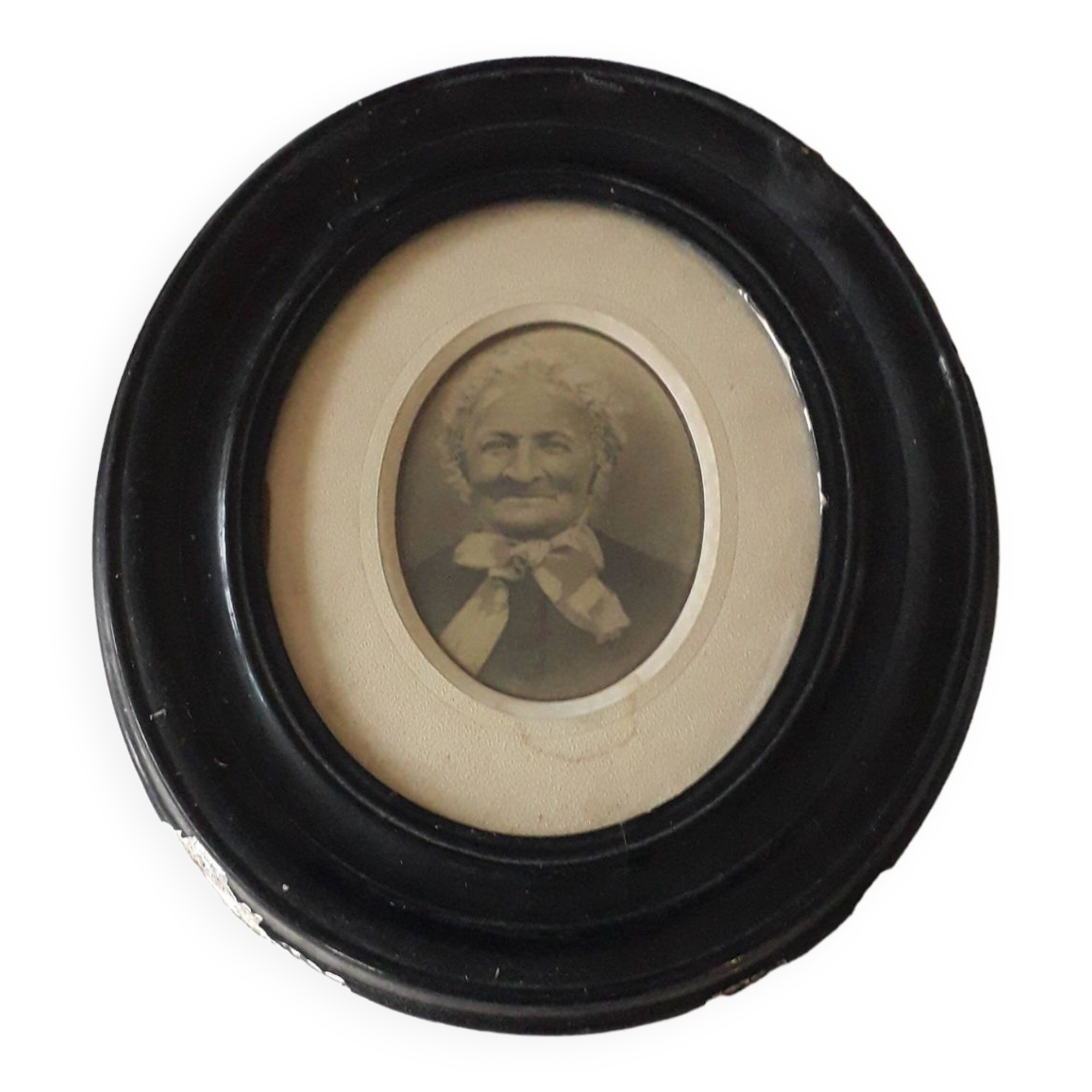 Old framed photograph