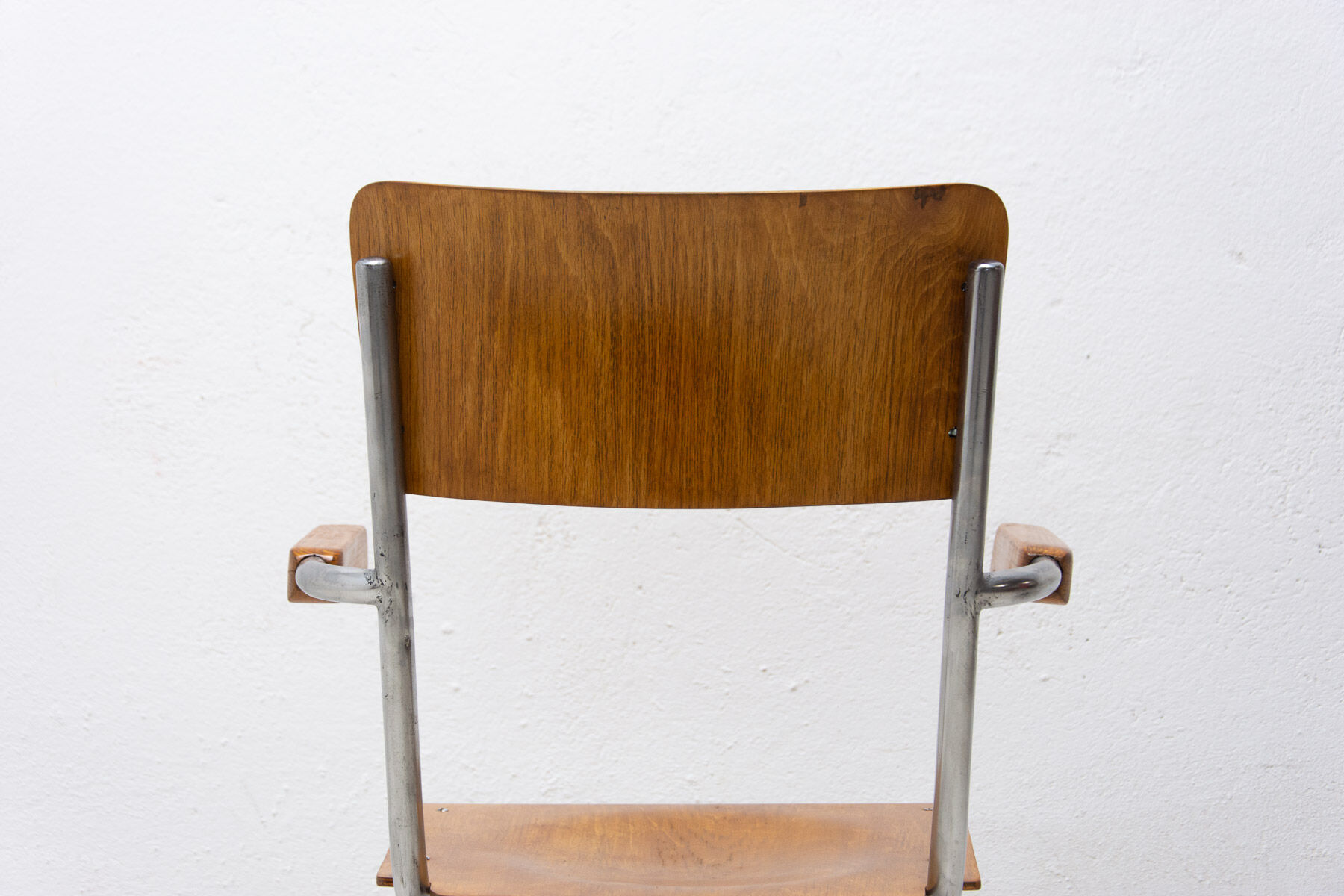Modernist B43F tubular desk chair by Mart Stam, 1950s