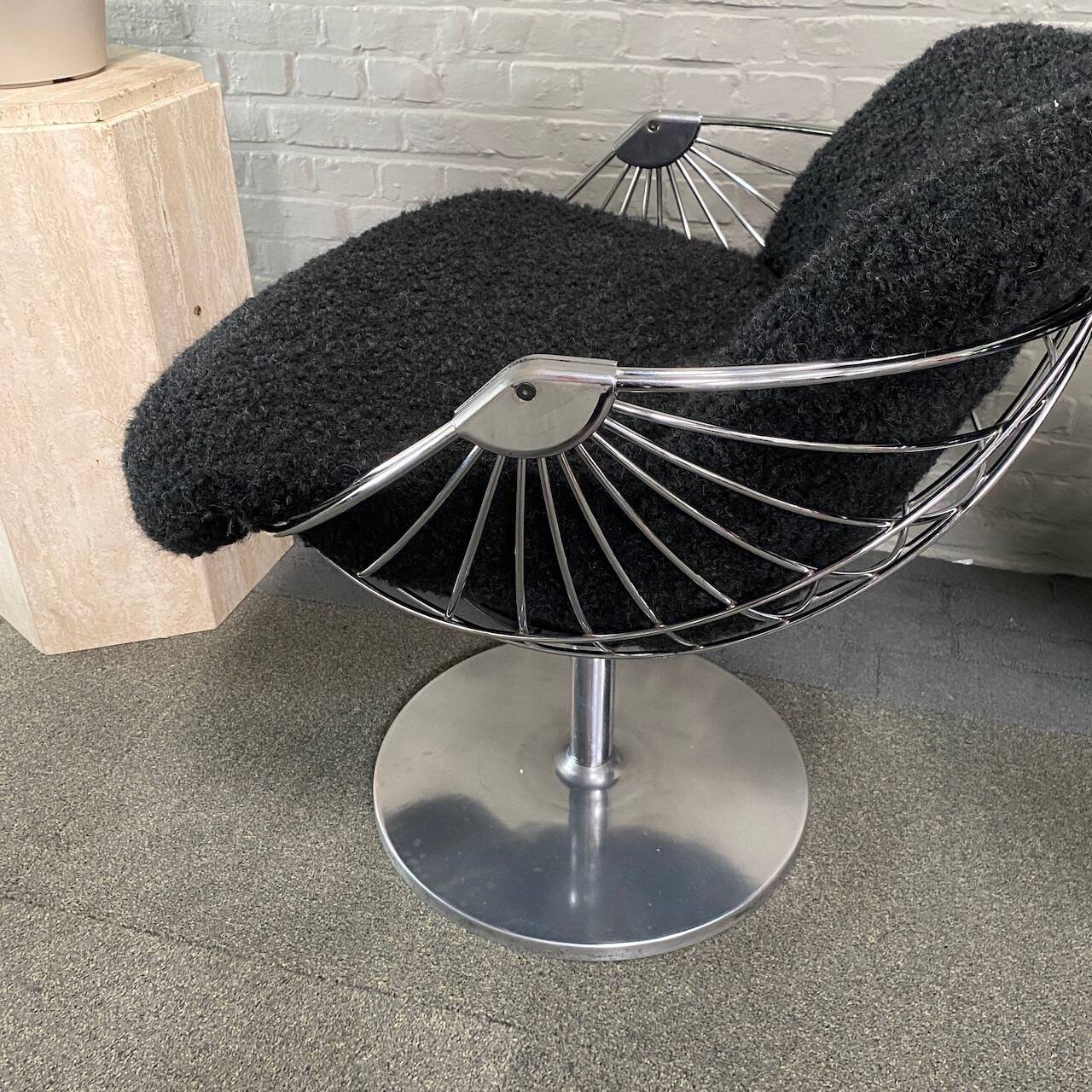 Pair atomic ball chairs by Rudi Verelst for Novalux - Belgium 1974