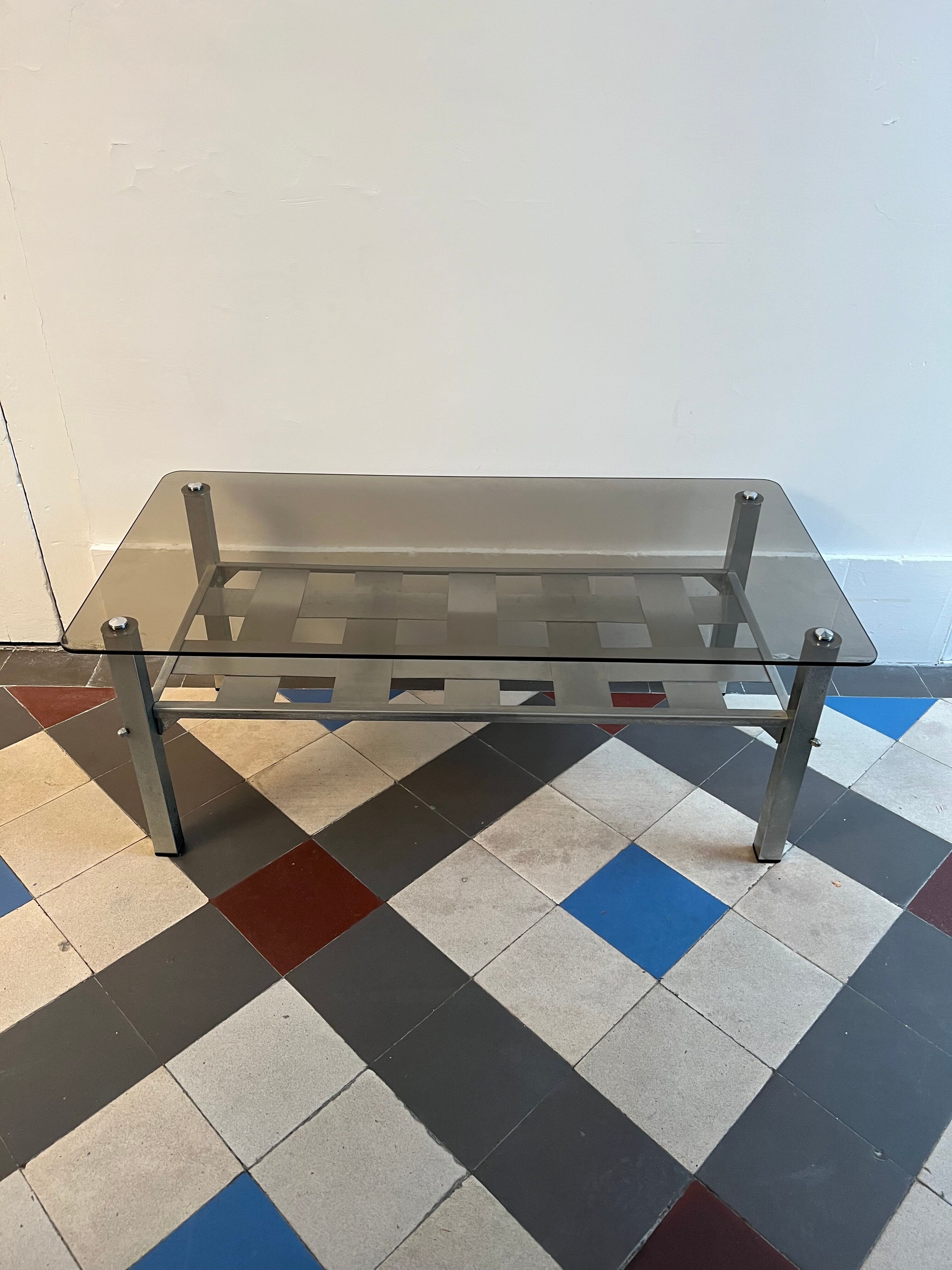 Vintage coffee table design 1970.