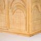 Enfilade « palmiers » en rotin et raphia