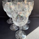 Cristal de Bohème - Verres à eau ou à vin (6) - Moderne milieu de siècle - Cristal taillé main