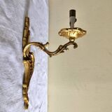 Art Deco brass wall lamp