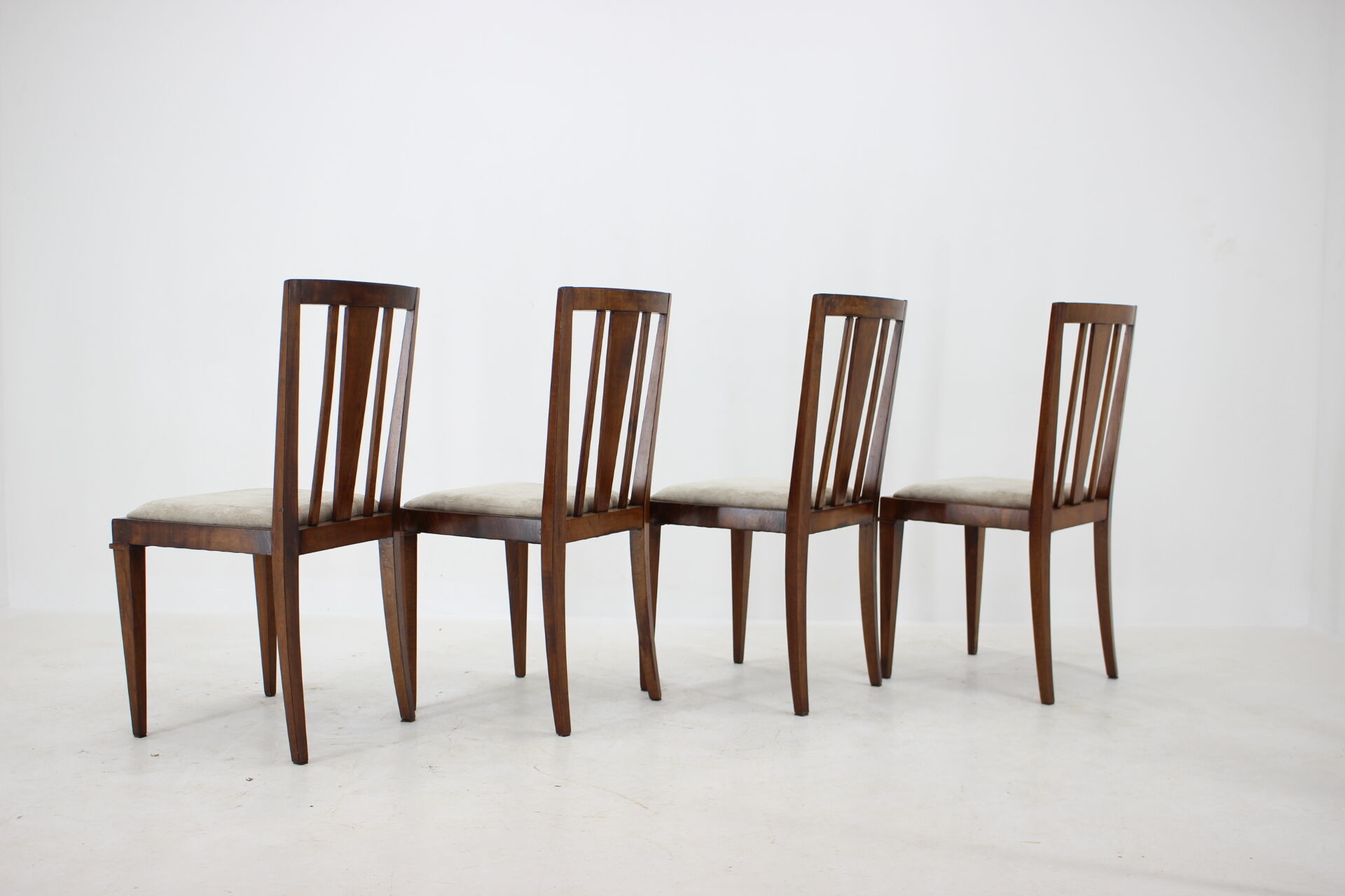 1930s Art deco Dining Chairs, Czechoslovakia
