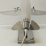 Vintage art deco style airplane lamp