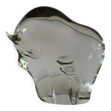 Sculpture en verre de taureau de Livio Seguso, Murano, 1970