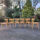 Light wood bistro chairs