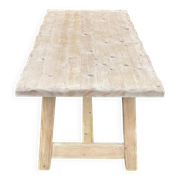 Table de ferme Georges Robert 1960 rénovée en pin massif brut 200cm