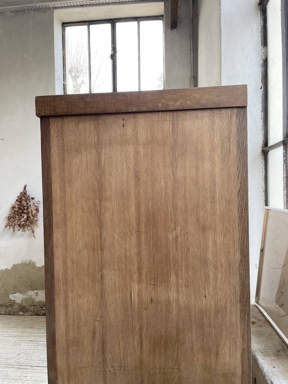 XXL oak display cabinet furniture