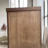 XXL oak display cabinet