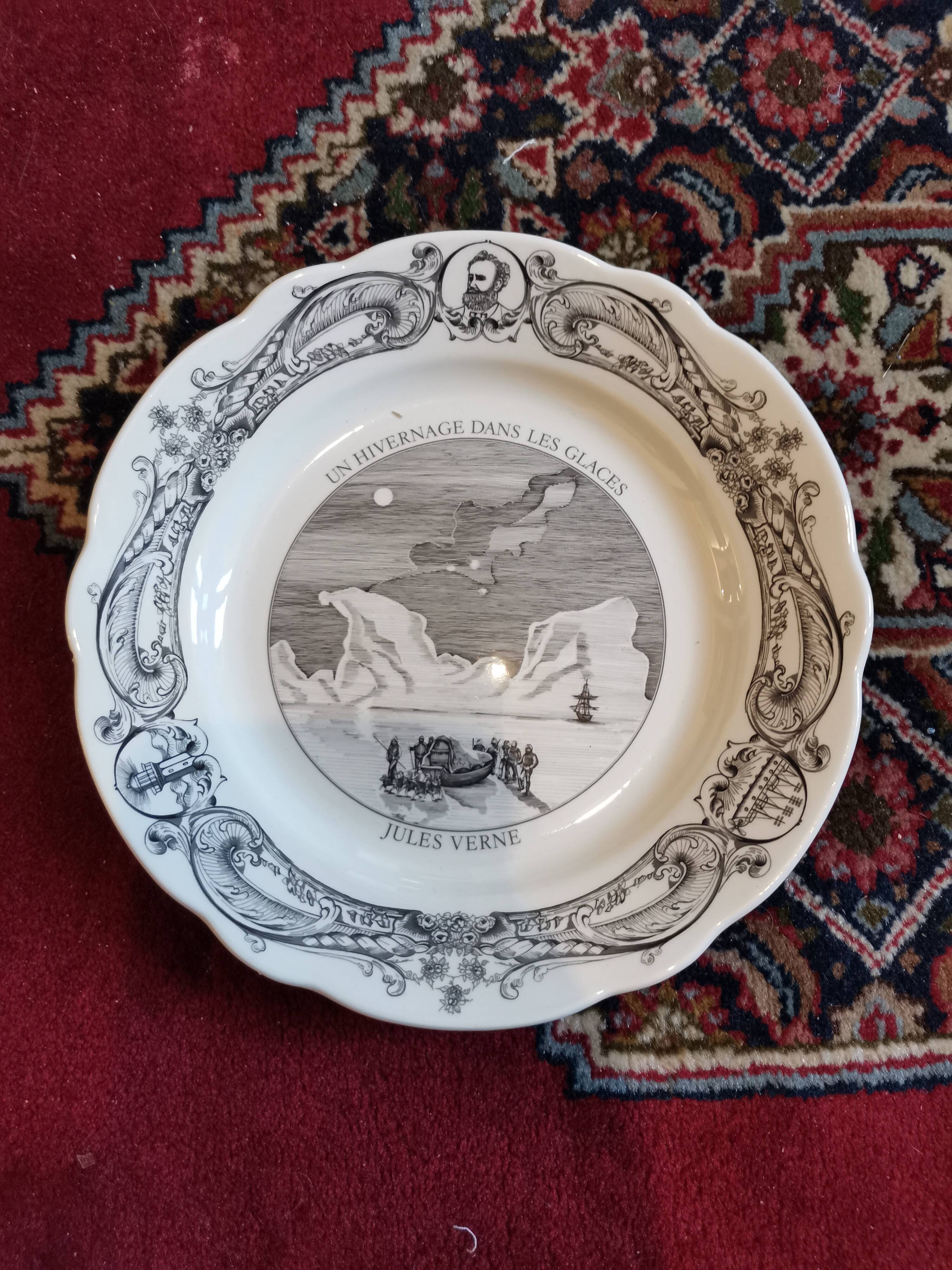 Plate Jules Verne, Michel l'Ormeraie. Wintering in ice