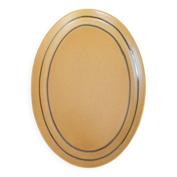 Plat ovale Sarreguemines ''Chaumière — Beyit
