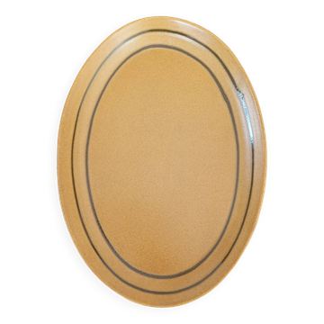 Oval dish Sarreguemines "Chaumière"