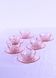 Rosaline pink glass coffee set
