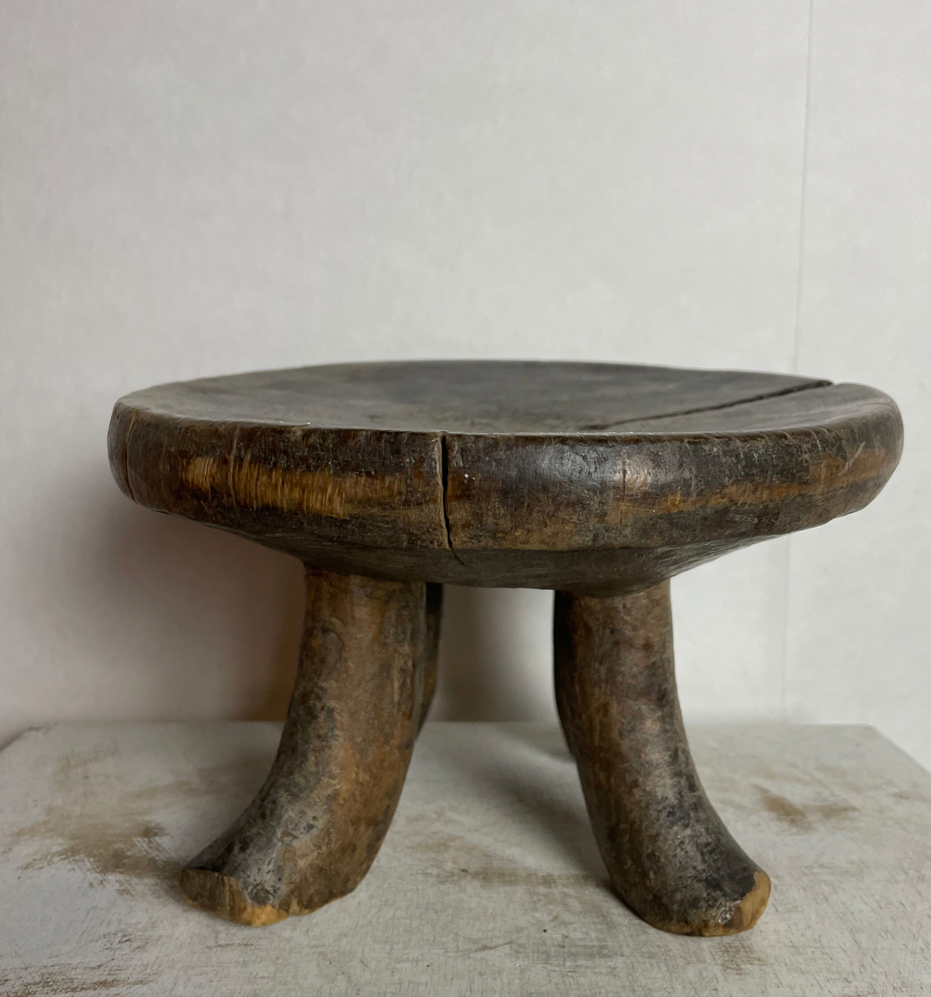 Antique african harness stool