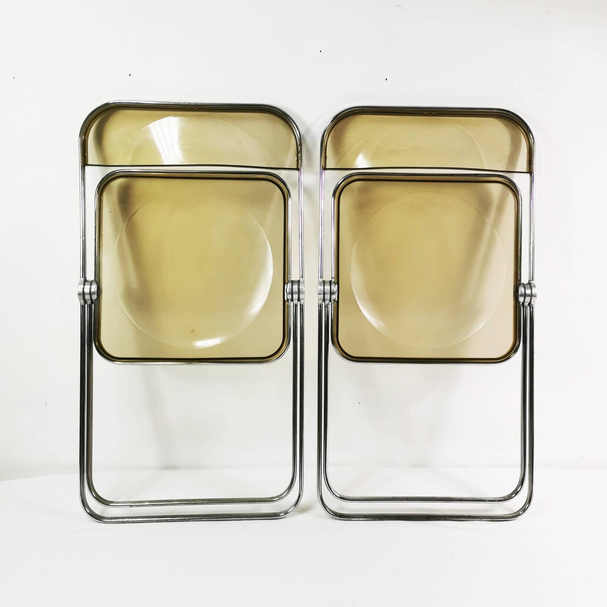 Pair of Plia chairs, Anonima Castelli, designed by Giancarlo Piretti, Italy