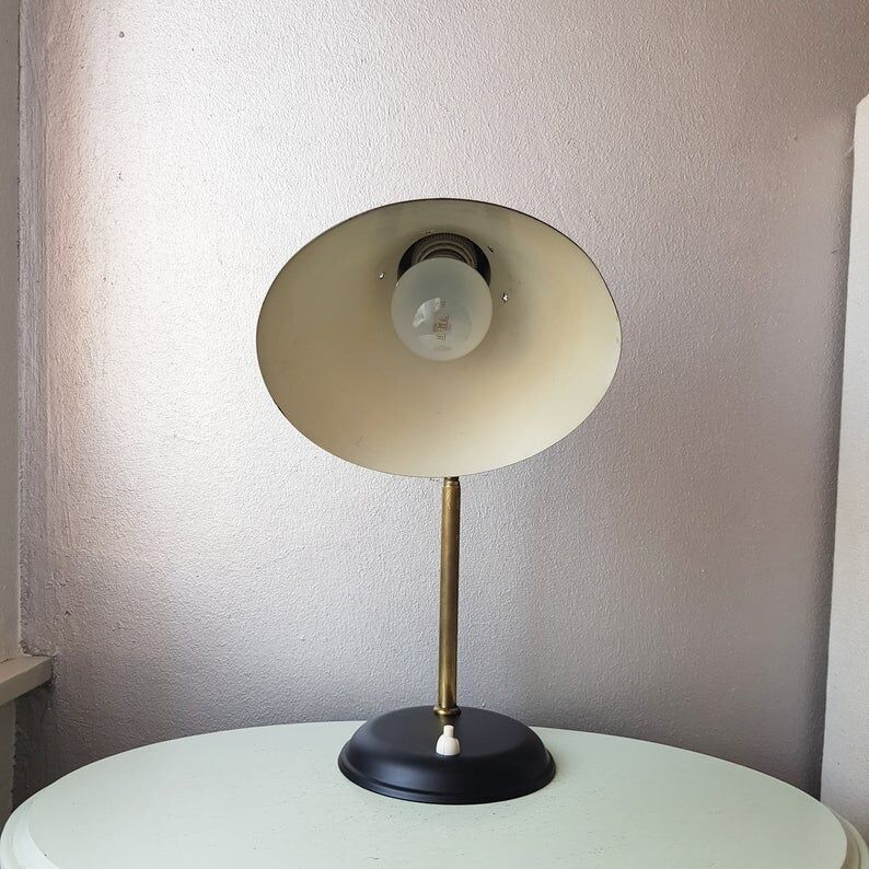 Vintage Halla Zeist vintage Office lamp years 60