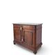 Commode Umbertino en acajou et noyer, 19e siècle.