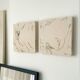 Set of abstract painting on canvas, 20x20cm