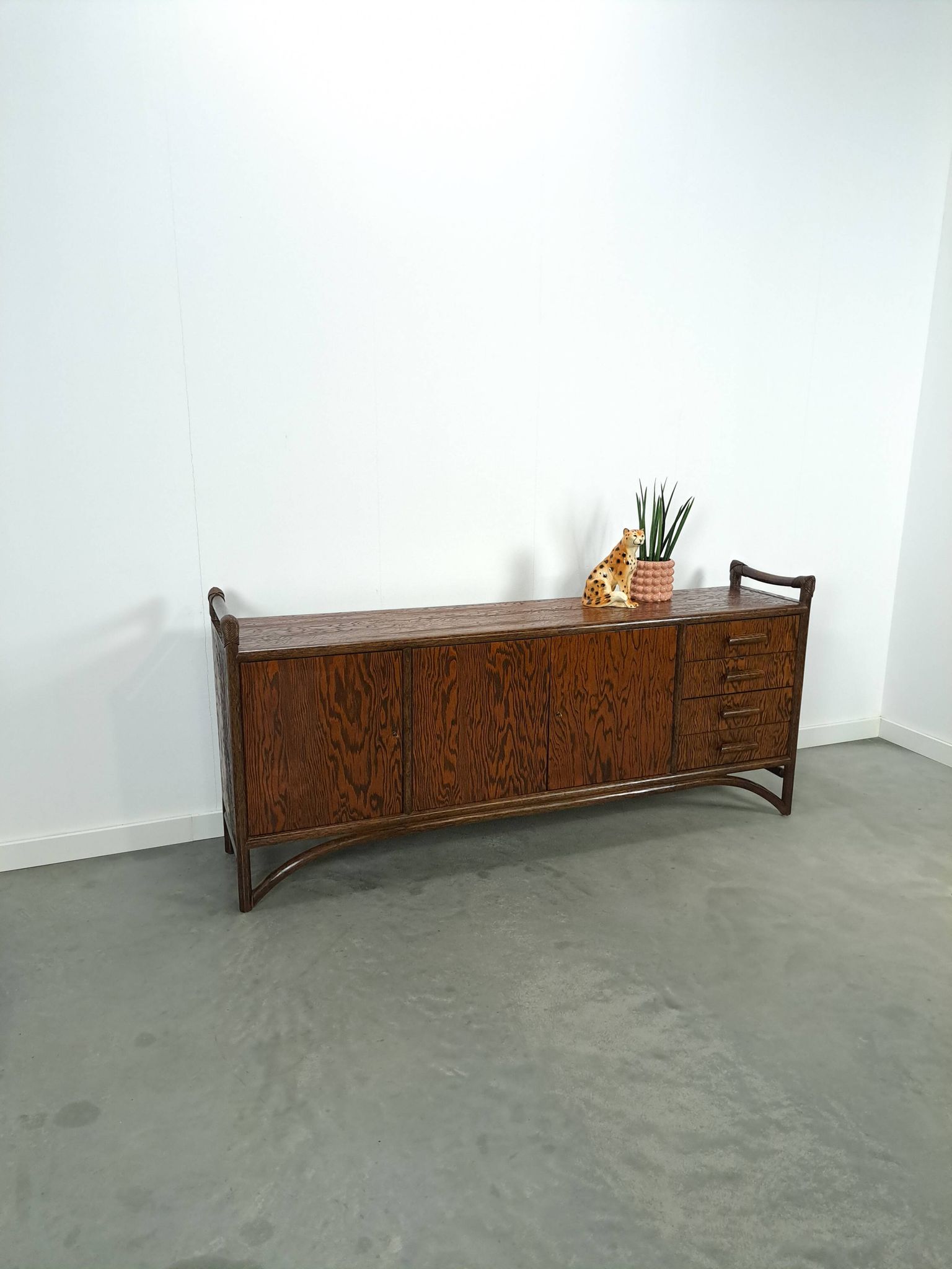 Buffet vintage en bambou