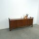 Hout met bamboe dressoir met lades vintage