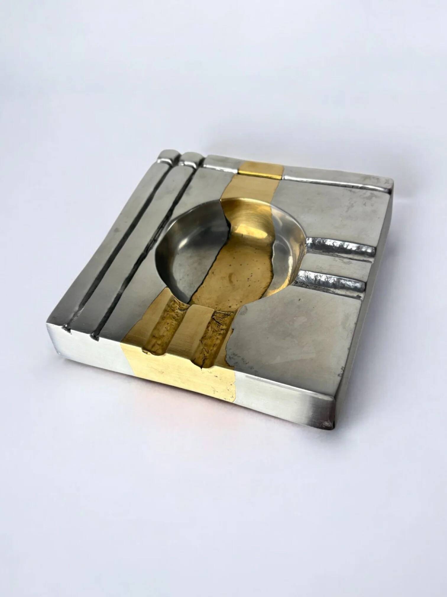 Brutalist ashtray by Art3, Spain, 1970s