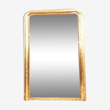 Miroir d'époque Louis Philippe en bois doré 100x148cm