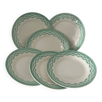 6 dessert plates - Digoin, Lola service